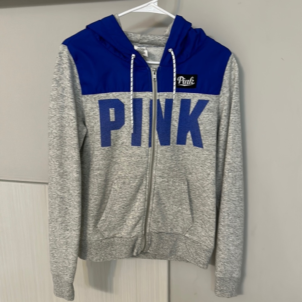 Women’s Pink Victoria’s Secret Hooded Sweatshirt Jacket